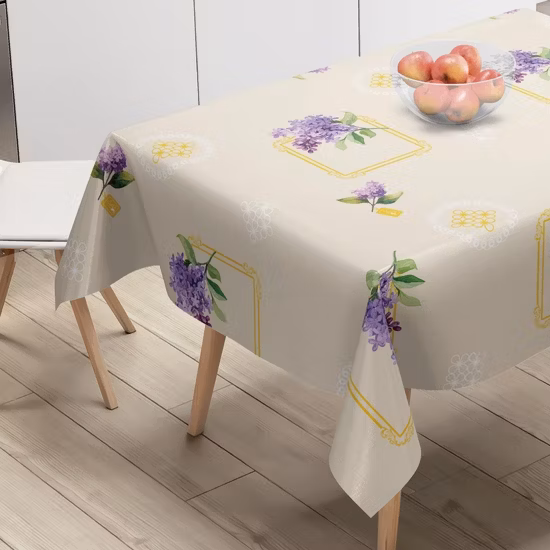 Manteles baratos de PVC, cubierta de tela, paños de plástico para cocina, fábrica de jardín, tapete de mesa impreso al por mayor OEM de alta transparencia