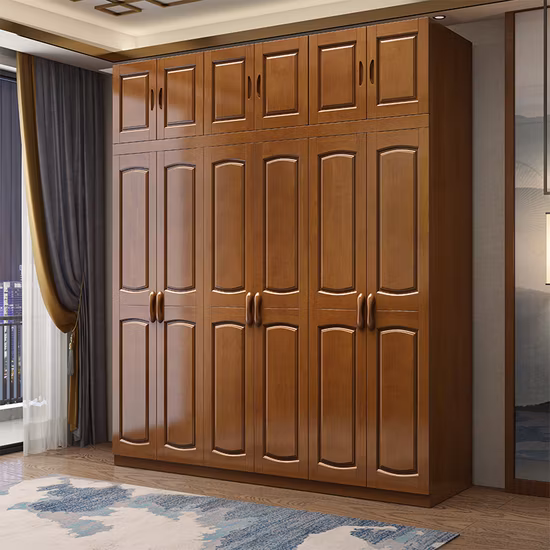 Juego personalizado de gabinetes de cocina de estilo europeo de madera maciza auténtica de Paulownia, de vidrio pequeño, Ghana, Zambia, hechos en China